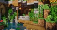 This house design has a very rustic and overgrown feel (Image via Krizzta/YouTube)